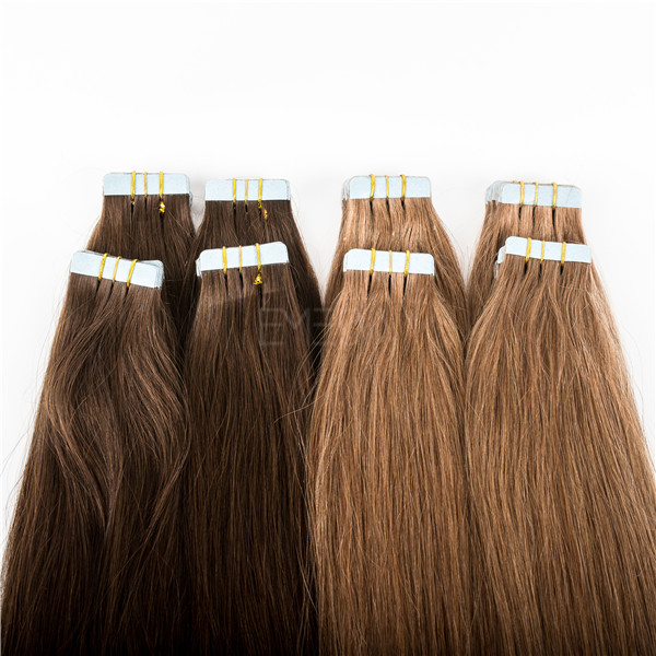 double side tape in hair extensions dark brown lp